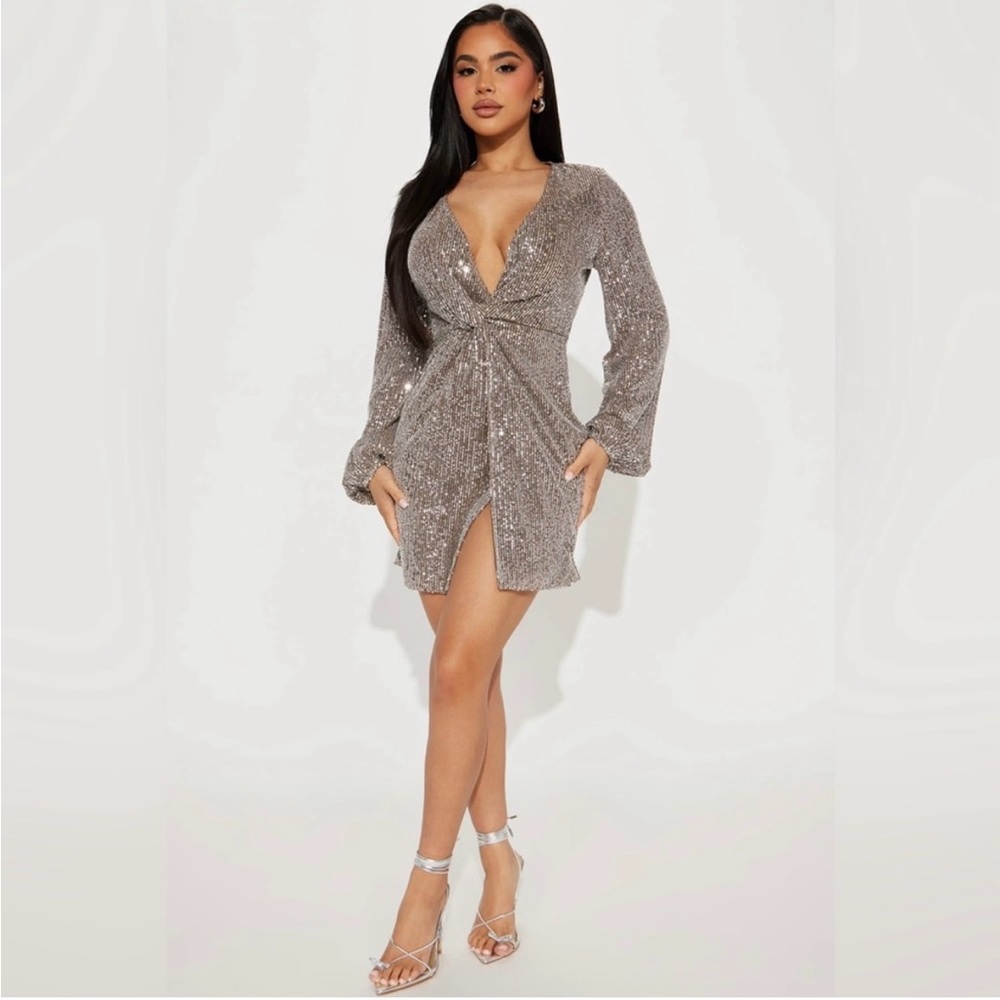 Fashion Nova Sugar Free Sequin Dress 
New with tags